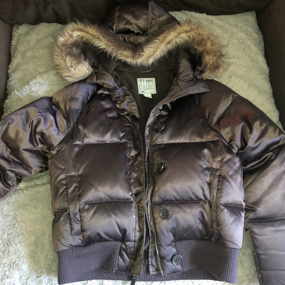 OLD NAVY brown winter coat